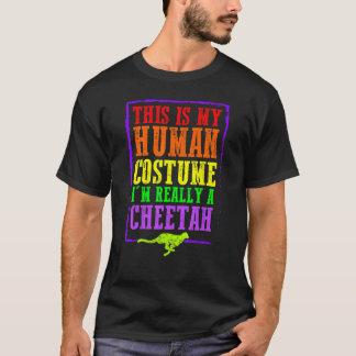 Camiseta Esta é a minha fantasia humana. Eu sou mesmo uma C
