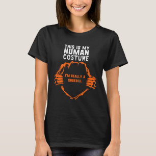 Camiseta Esta é a minha fantasia humana. Eu sou realmente S