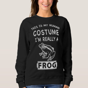 Camiseta Esta é a minha fantasia humana, eu sou realmente u