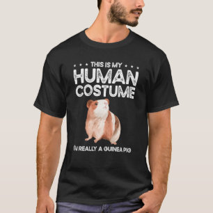 Camiseta Esta é a minha fantasia humana. Eu sou realmente u