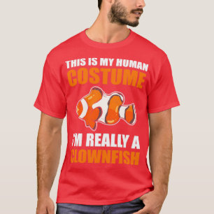 Camiseta Esta é a minha fantasia humana Eu sou realmente um