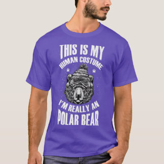 Camiseta Esta é a minha fantasia humana Eu sou realmente um