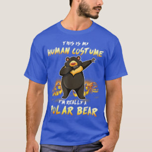 Camiseta Esta é a minha fantasia humana Eu sou realmente um
