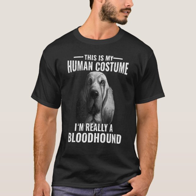 Camiseta Esta é a minha fantasia humana Eu sou realmente um (Frente)