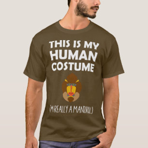 Camiseta Esta é a minha fantasia humana Eu sou realmente um