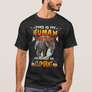 Camiseta Esta é a minha fantasia humana Eu sou realmente um