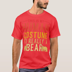 Camiseta Esta é a minha fantasia humana Eu sou realmente um