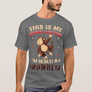 Camiseta Esta é a minha fantasia humana. Eu sou uma fantasi