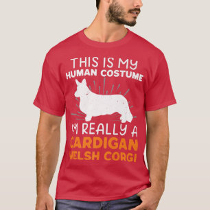 Camiseta Esta é a minha fantasia humana. Sou mesmo um cardi