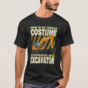 Camiseta Esta é a minha fantasia humana. Sou mesmo um escav