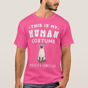 Camiseta Esta é a minha fantasia humana. Sou mesmo um gato 