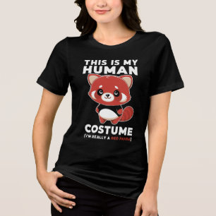 Camiseta Esta é a minha fantasia humana. Sou mesmo um Panda