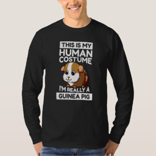 Camiseta Esta é a minha fantasia humana. Sou mesmo um porco