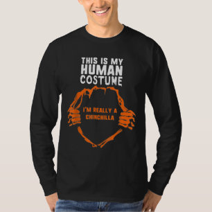 Camiseta Esta é a minha fantasia humana. Sou mesmo um salão