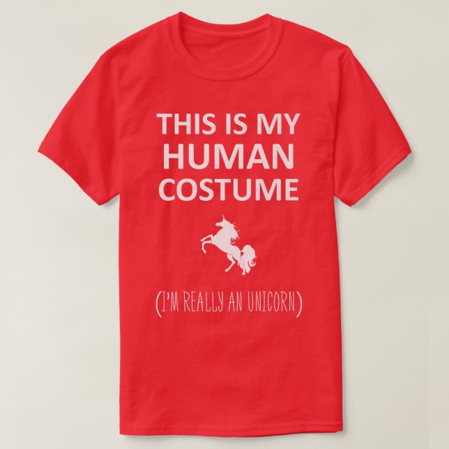 Camiseta Esta é a minha fantasia humana. Sou mesmo um salão (Frente do Design)