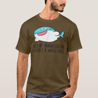 Camiseta Esta é a minha fantasia humana. Sou mesmo um tubar