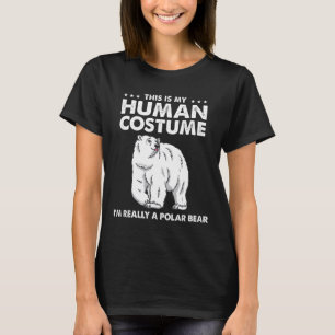 Camiseta Esta é a minha fantasia humana. Sou mesmo um Urso