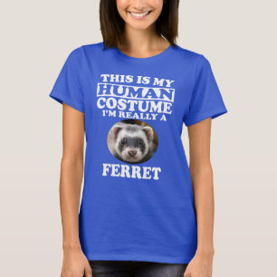 Camiseta Esta é a minha fantasia humana. Sou mesmo uma cam