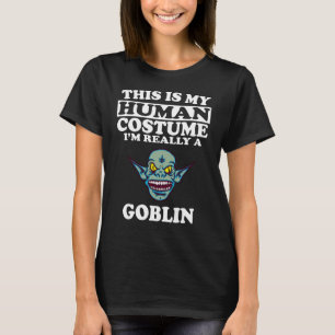 Camiseta Esta é a minha fantasia humana. Sou mesmo uma cami