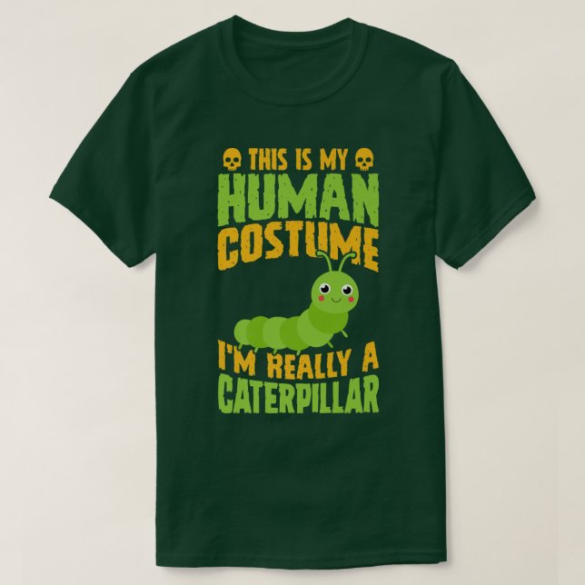 Camiseta Esta é a minha fantasia humana. Sou mesmo uma laga (Frente do Design)