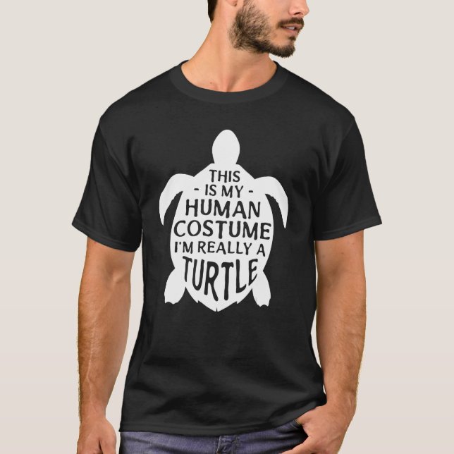 Camiseta Esta é a minha fantasia humana. Sou mesmo uma tart (Frente)