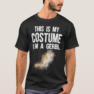 Camiseta Esta é a minha fantasia. Sou um Gerbil Cute Hallow