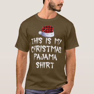 Camiseta Esta É A Minha Feliz De Xadrez Engraçada Do Pajama