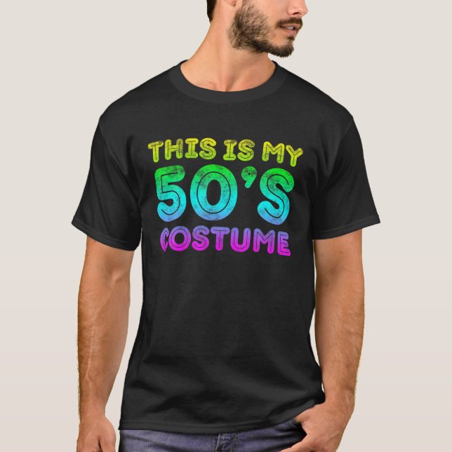 Camiseta Esta É A Minha Festa De 50 De 1950S (Frente)