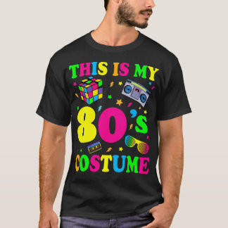 Camiseta Esta É A Minha Festa De Roupa De Costume Oitenta