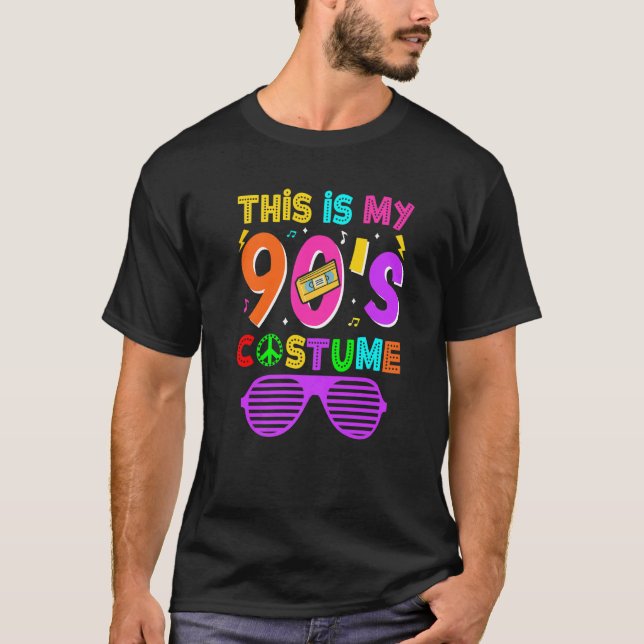 Camiseta Esta é a minha Festa de Tema Musical dos anos 90 (Frente)
