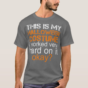 Camiseta Esta É A Minha Figurinha De Halloween Que Trabalhe