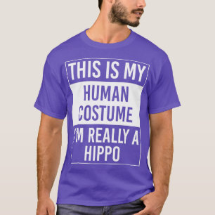 Camiseta Esta É A Minha Figurinha Humana Eu Realmente Hippo