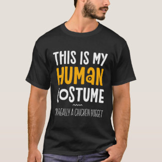 Camiseta Esta É A Minha Figurinha Humana Que Sou Um Nugget