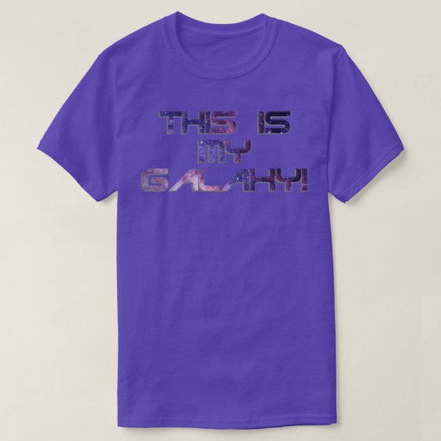 Camiseta Esta é a minha galáxia (Frente do Design)