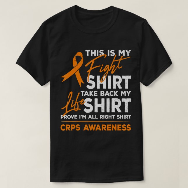 Camiseta Esta é a minha luta contra o RSD CRPS e a consciên (Frente do Design)