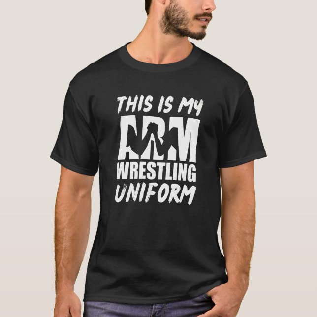 Camiseta Esta É A Minha Luta De Braços Uniforme. (Frente)