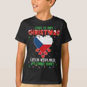 Camiseta Esta É A Minha Luz De Natal Amor República Checa F