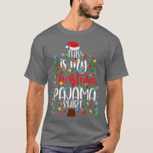 Camiseta Esta É A Minha Luz De Natal Do Pajama
