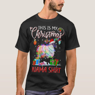 Camiseta Esta é a minha luz de Natal do Pajama de Natal