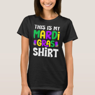 Camiseta Esta É A Minha Mardi Gras New Orleans Fat Terça 3