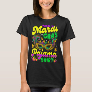 Camiseta Esta É A Minha Mardi Gras Pajama, Festa De Carnava