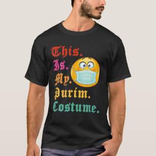 Camiseta Esta É A Minha Máscara De Cara Judaica Engraçad
