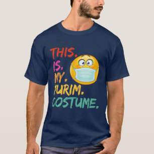 Camiseta Esta É A Minha Máscara De Cara Judaica Engraçada