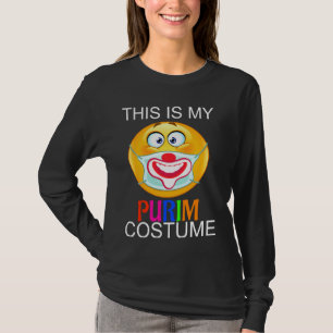 Camiseta Esta É A Minha Máscara De Cara Judaica Engraçada