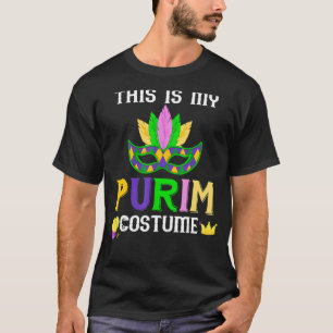 Camiseta Esta É A Minha Máscara De Costume De Purim Hamanta