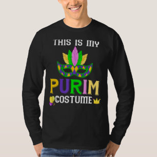 Camiseta Esta É A Minha Máscara De Costume De Purim Hamanta
