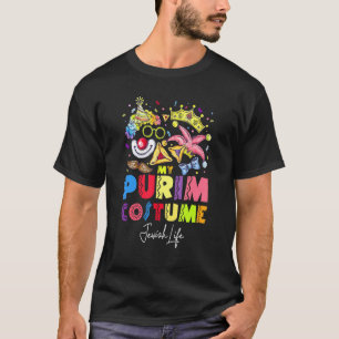 Camiseta Esta É A Minha Máscara De Purim Festiva