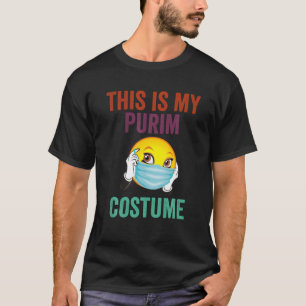 Camiseta Esta É A Minha Máscara Judaica De Costume De Purim