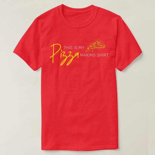 Camiseta Esta É A Minha Pizza Fazer Shirt Pizza Maker Premi (Frente do Design)
