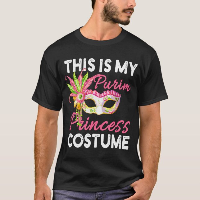 Camiseta Esta é a minha princesa de Purim. (Frente)